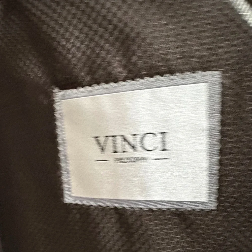 Vinci Philosophy Mens Espresso Brown Two Button Blazer Jacket 52R Regular Fit